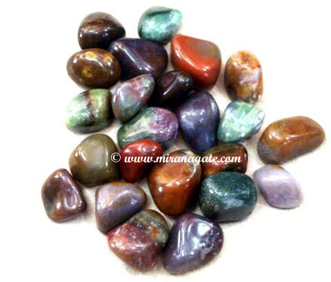Manufacturers Exporters and Wholesale Suppliers of Fancy Agate Tumbled & Pebbles Khambhat Gujarat